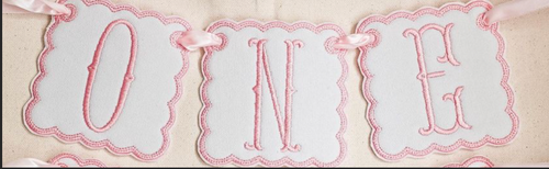 Scalloped Edge One Banner